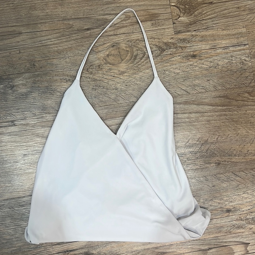 White Halter Top